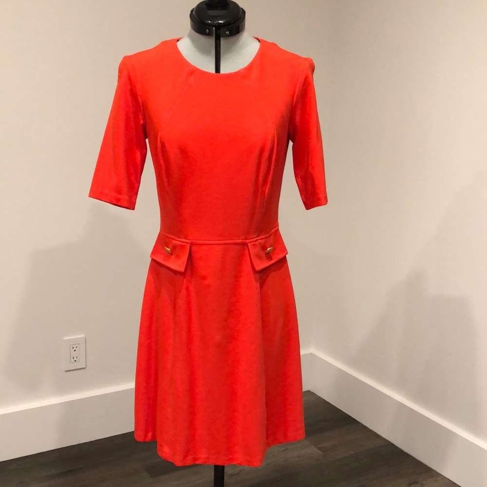 Vince Camuto Orange Knit Dress